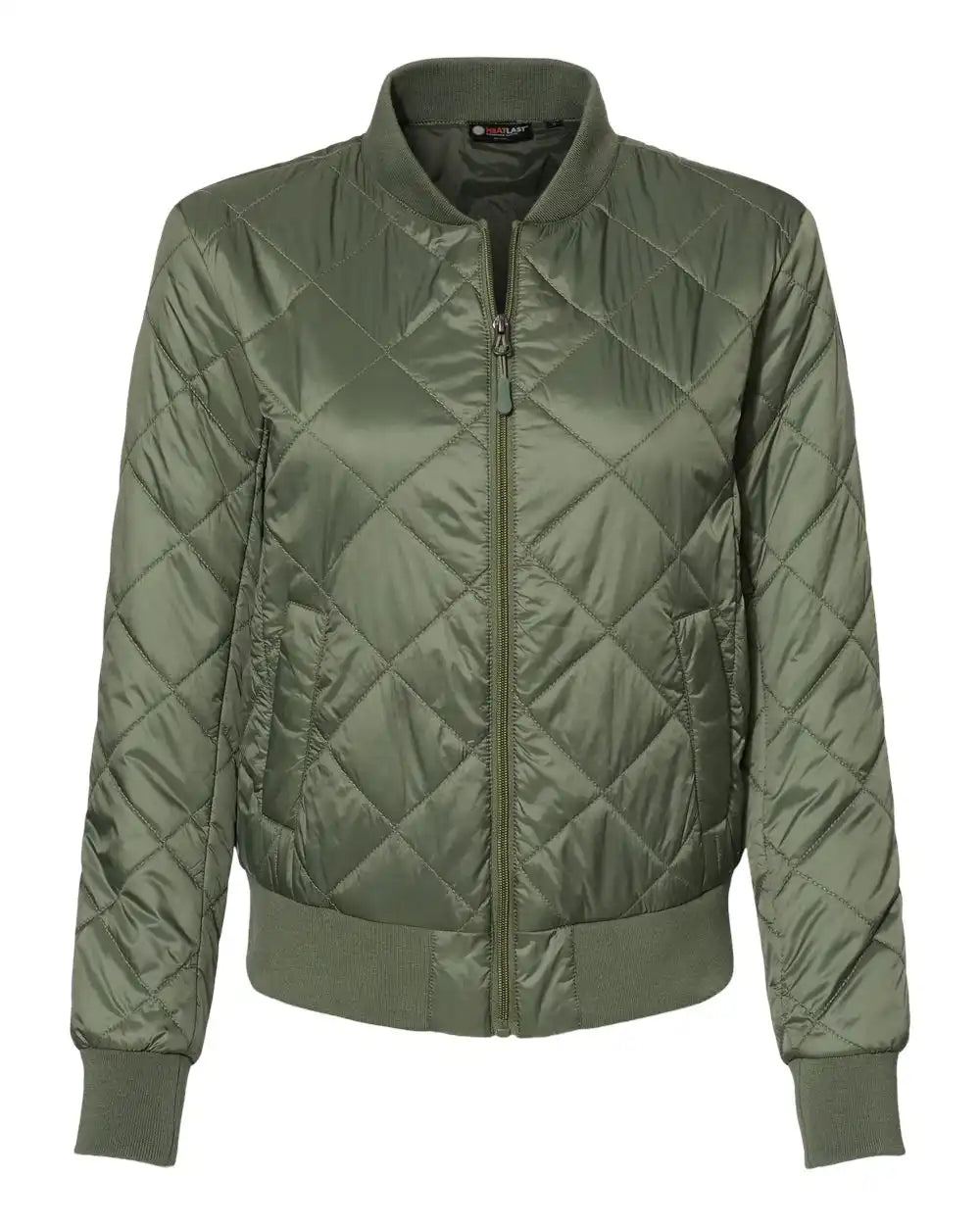 Weatherproof W21752 Women’s Heatlast™ Quilted Packable Bomber - Olive Grey - s