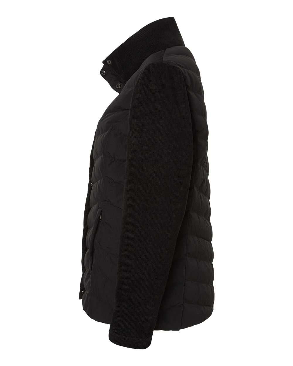 Weatherproof W26719 Women’s Mixed Media Chevron Jacket - Black