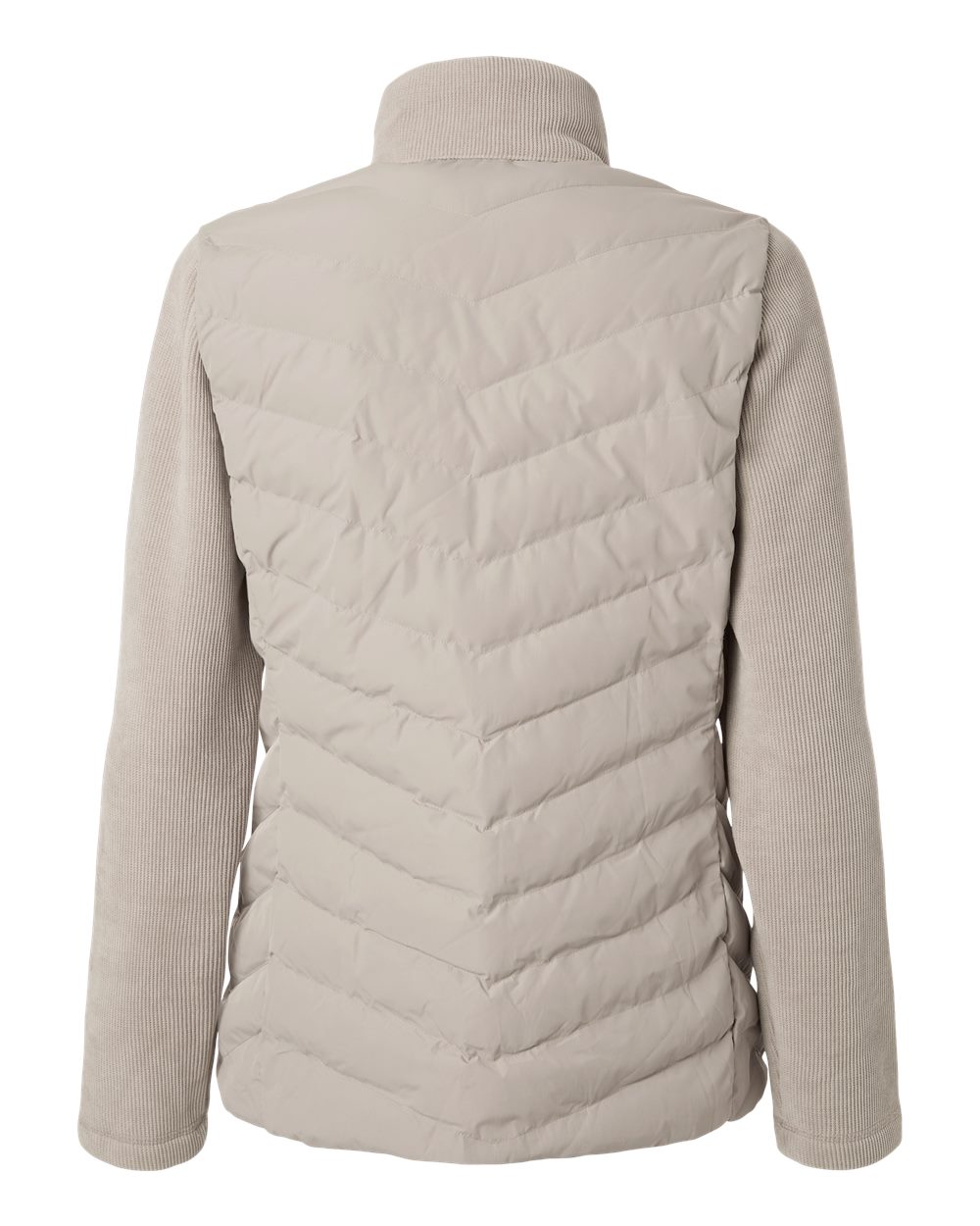 Weatherproof W26719 Women’s Mixed Media Chevron Jacket - Taupe