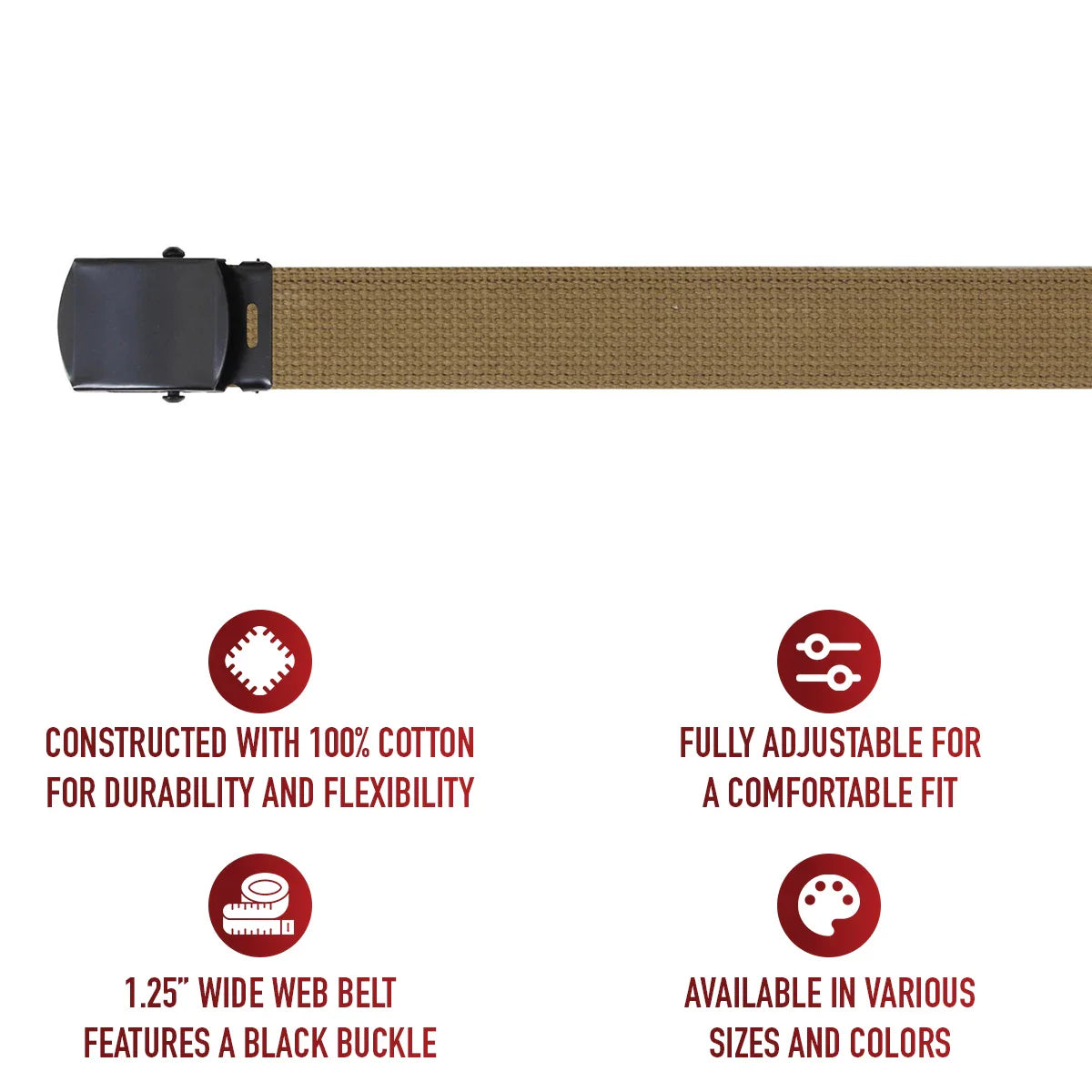 Web Belt with Buckle