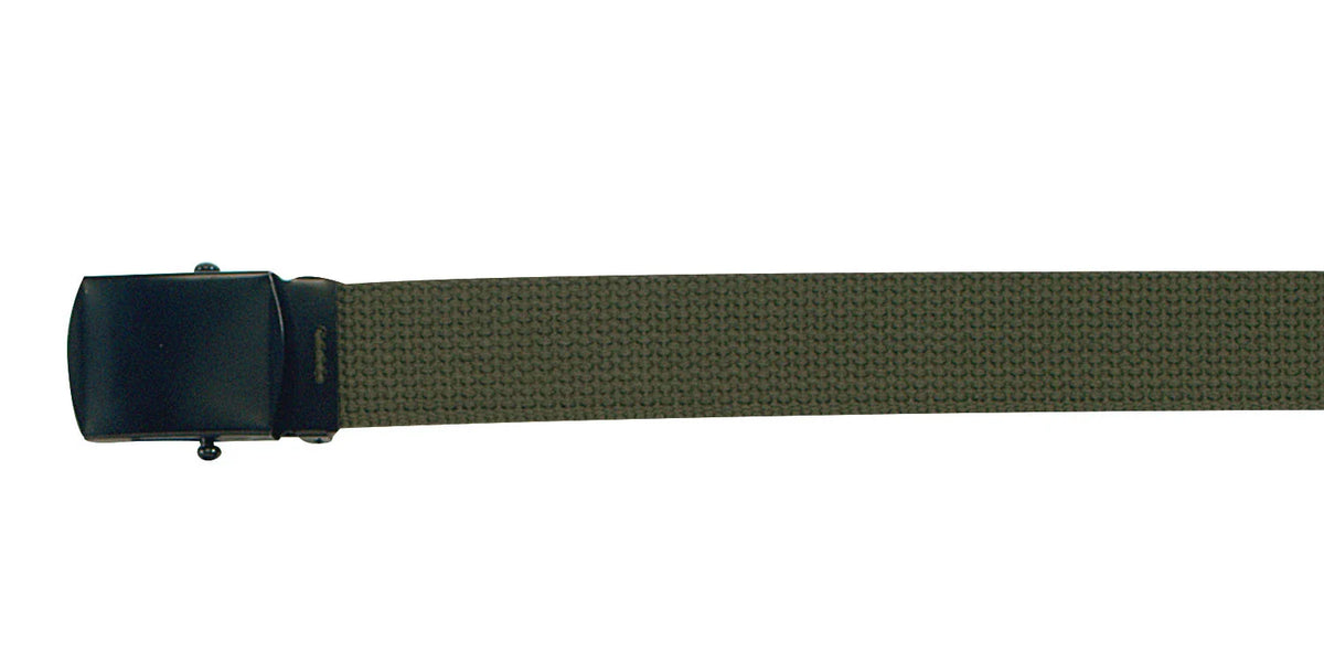 Web Belt with Buckle - Olive Drab / 44 Inches
