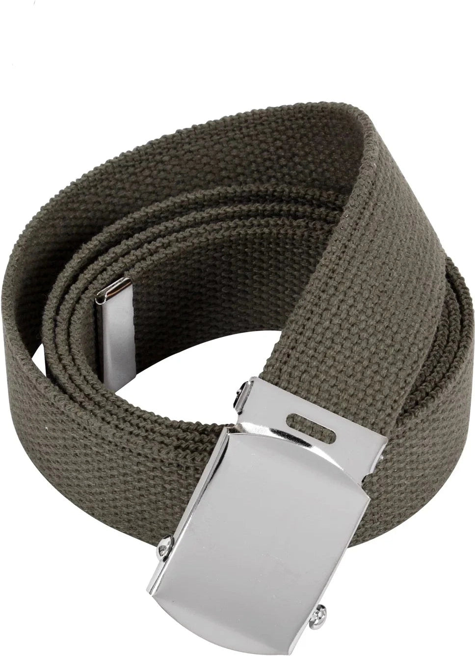 Web Belts - 54 Inches Long - Chrome / Olive Drab
