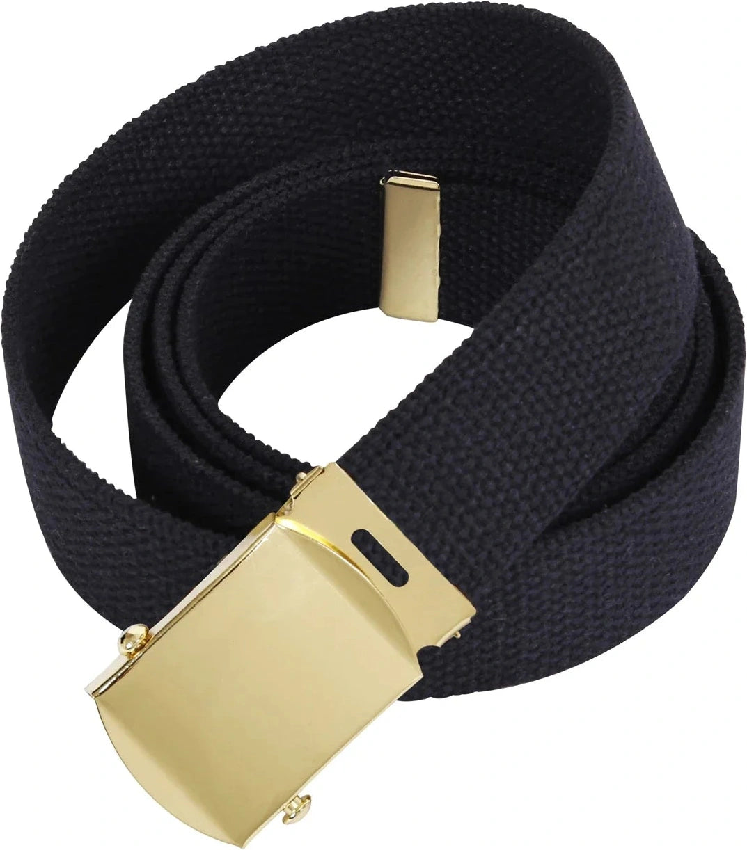 Web Belts - 54 Inches Long - Gold / Black