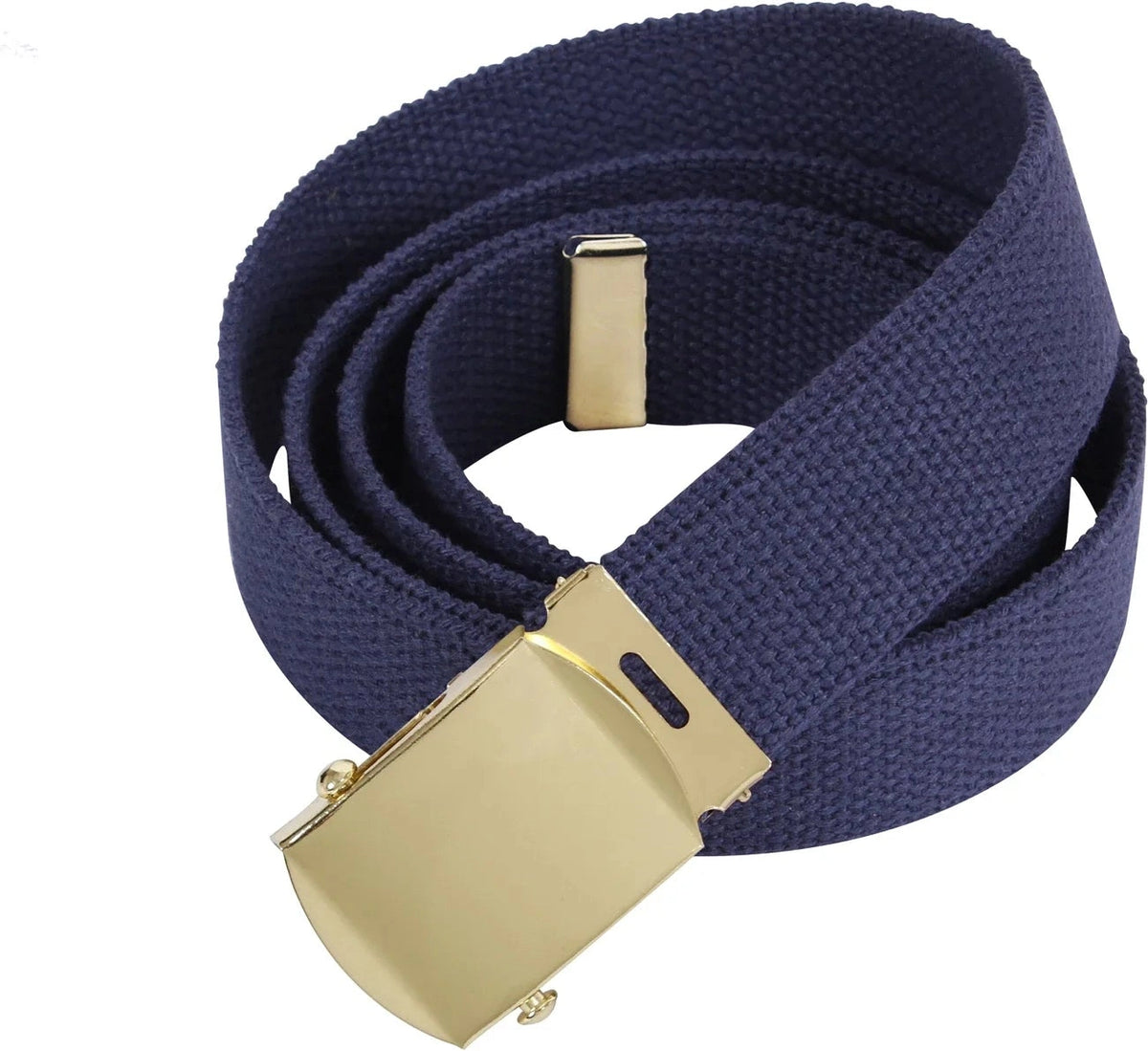 Web Belts - 54 Inches Long - Gold / Navy Blue