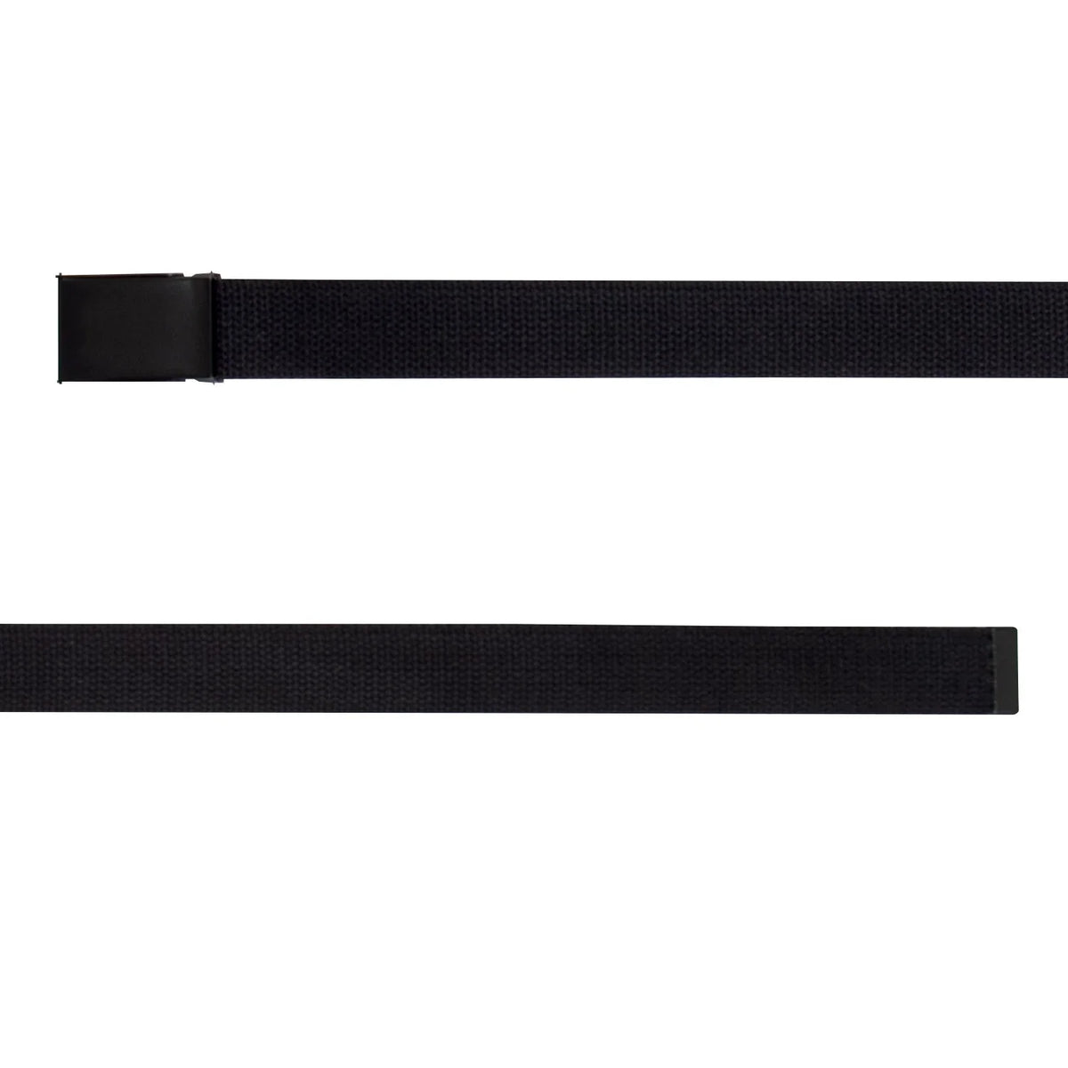 Web Belts with Flip Buckle - Black