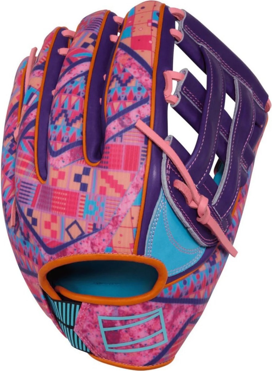 Rawlings REV1X 12.75" Outfield Baseball Glove REV3039-6CBPU - Purple Columbia Blue
