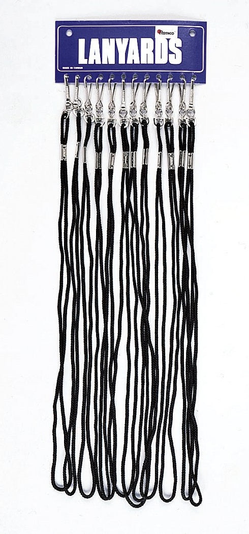 Whistle Lanyards - Black