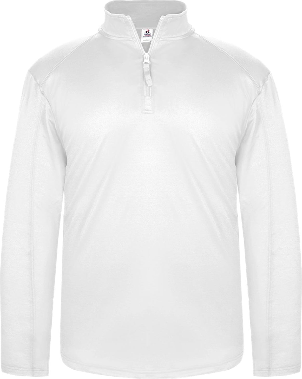 WHITE 1/4 ZIP LIGHTWEIGHT PULLOVER