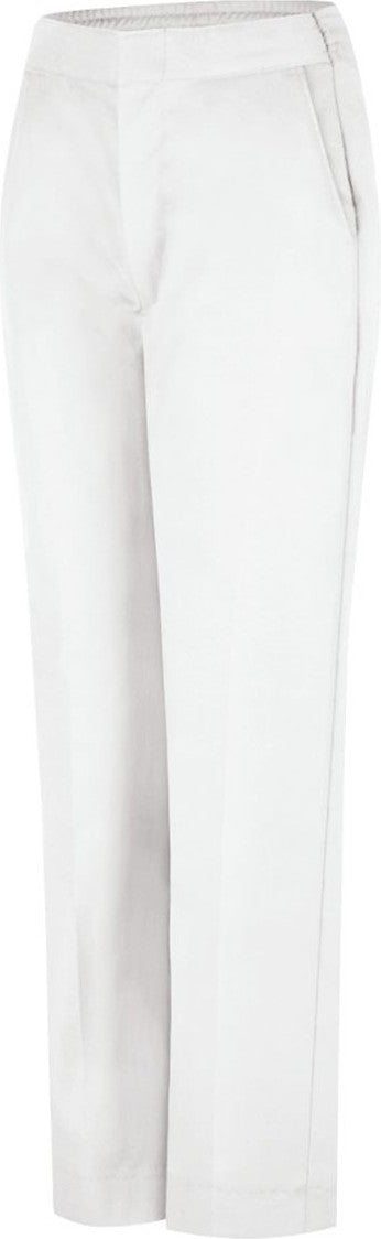 White - 32I Women's Half-Elastic Work Pants - PT59