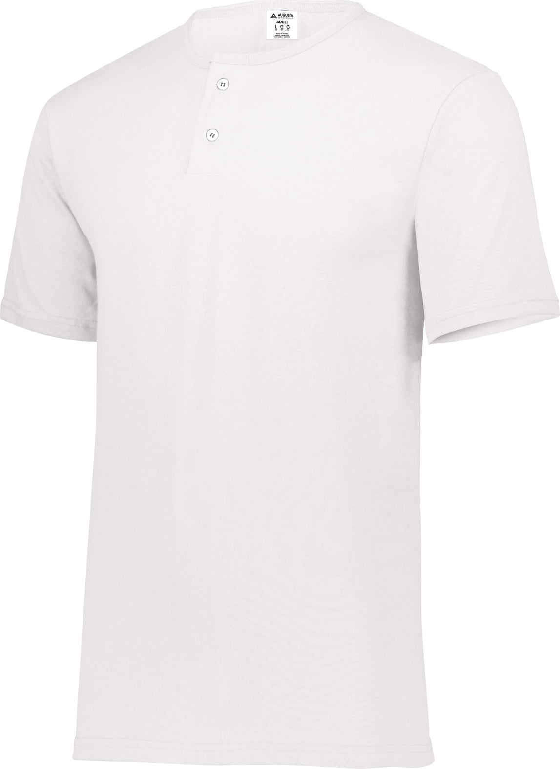 WHITE ADULT TWO-BUTTON BASEBALL