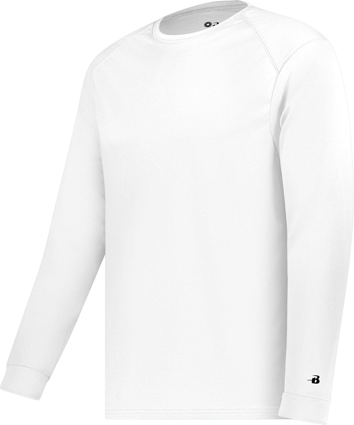 WHITE B-CORE L/S TEE