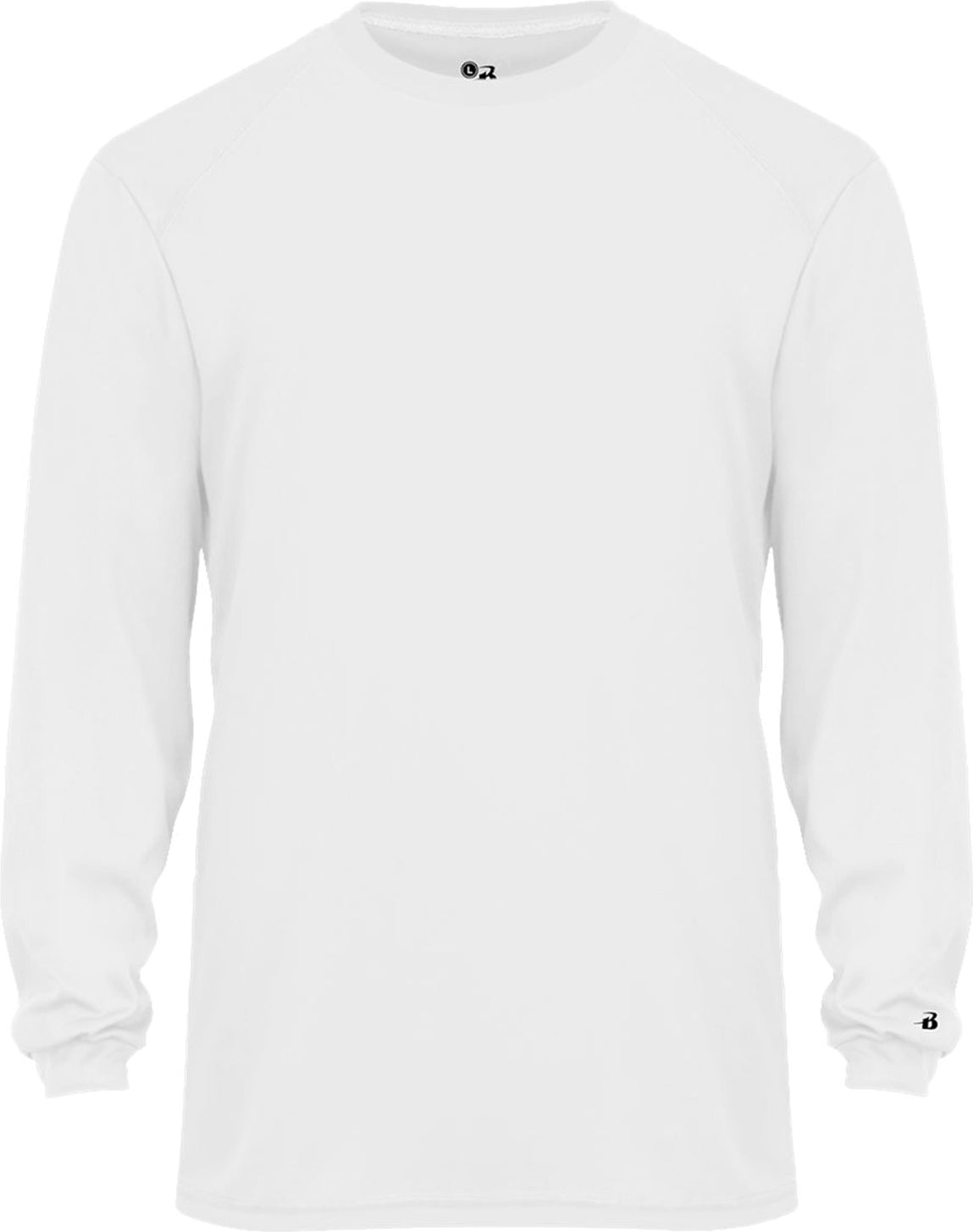 WHITE B-TECH L/S TEE