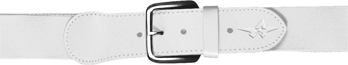 WHITE BASEBALL BELT