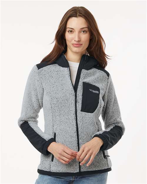 White/ Black Women&#39;s Arctic Crest™ Sherpa Full-Zip Jacket - 208903