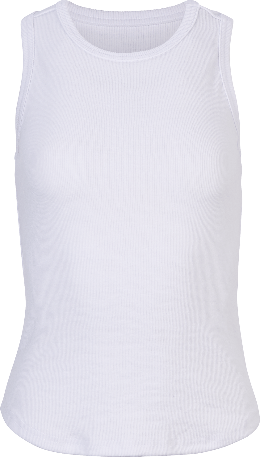 WHITE BOXERCRAFT ADRIENNE RIB TANK  grouped