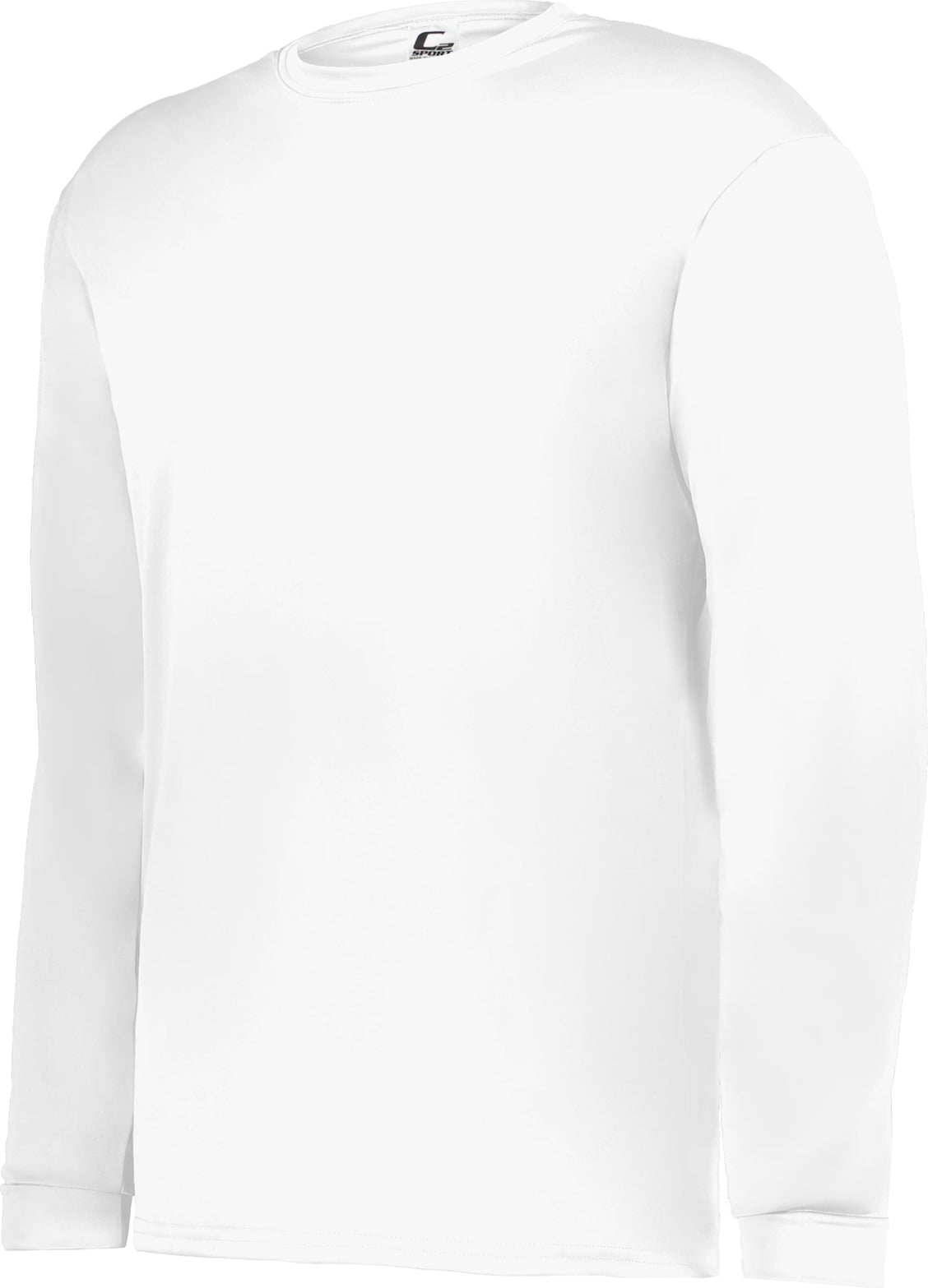 WHITE C2 L/S TEE