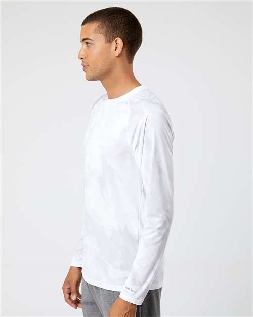 White Cabo Camo Performance Long Sleeve T-Shirt - 228
