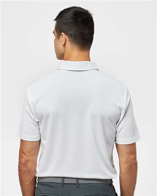 White Camo Chest Print Polo - A585