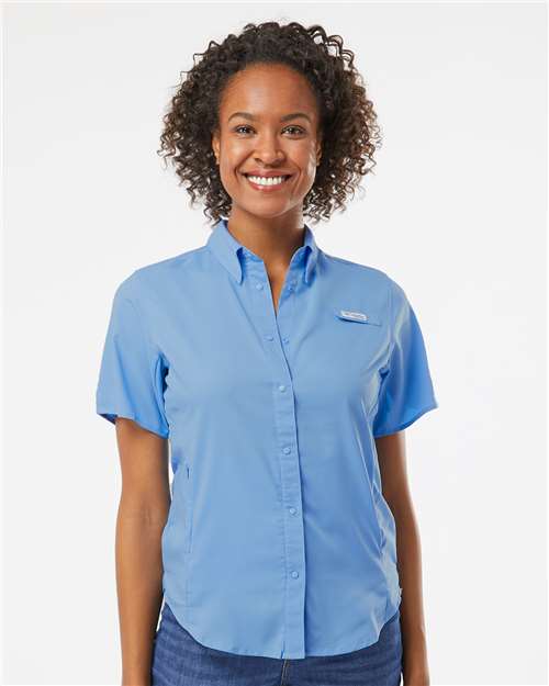 White Cap Blue Women&#39;s PFG Tamiami™ II Short Sleeve Shirt - 127571