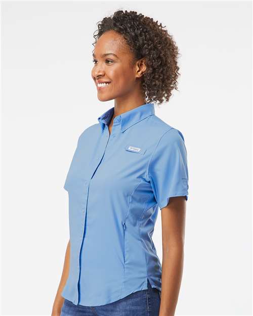 White Cap Blue Women&#39;s PFG Tamiami™ II Short Sleeve Shirt - 127571