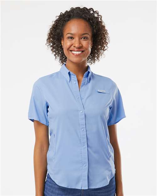 White Cap Blue Women&#39;s PFG Tamiami™ II Short Sleeve Shirt - 212466