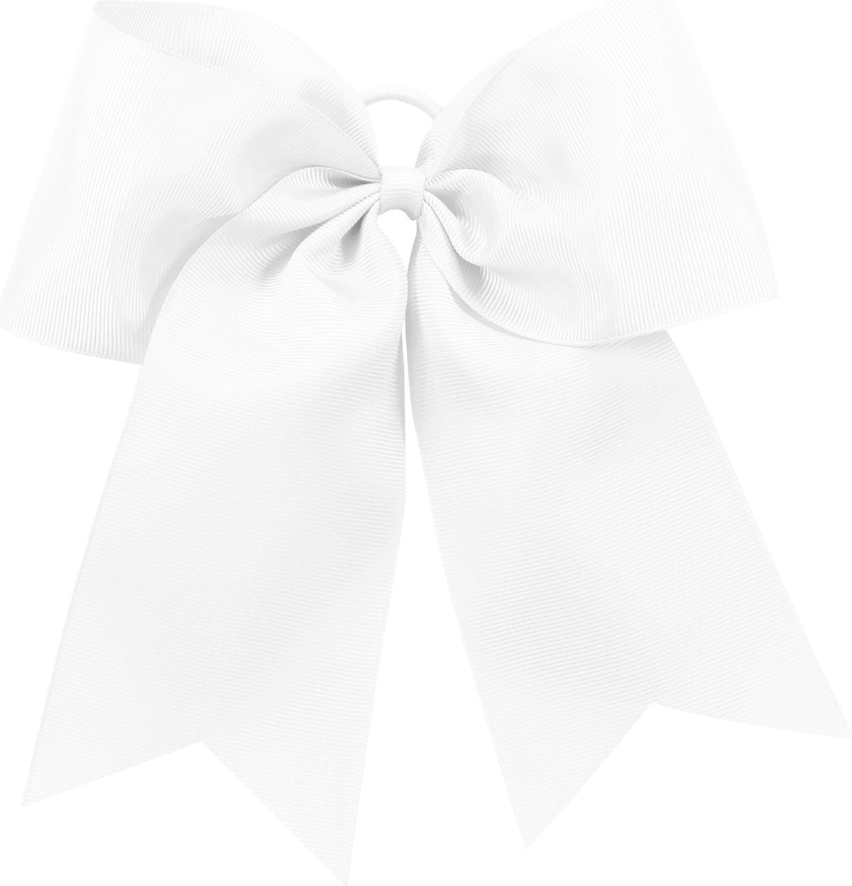 WHITE CHEER HAIRBOW