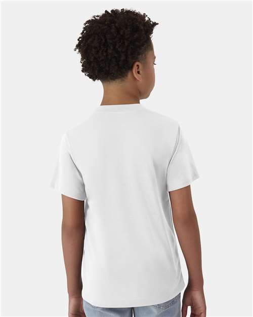 White Cool DRI® Youth Cotton Touch T-Shirt - 484Y