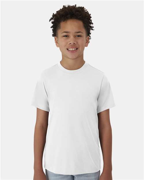 White Cool DRI® Youth Cotton Touch T-Shirt - 484Y