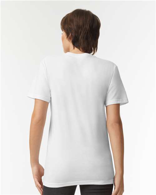 White CVC V-Neck Tee - 2006CVC