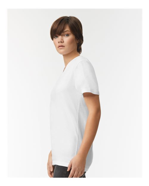 White CVC V-Neck Tee - 2006CVC