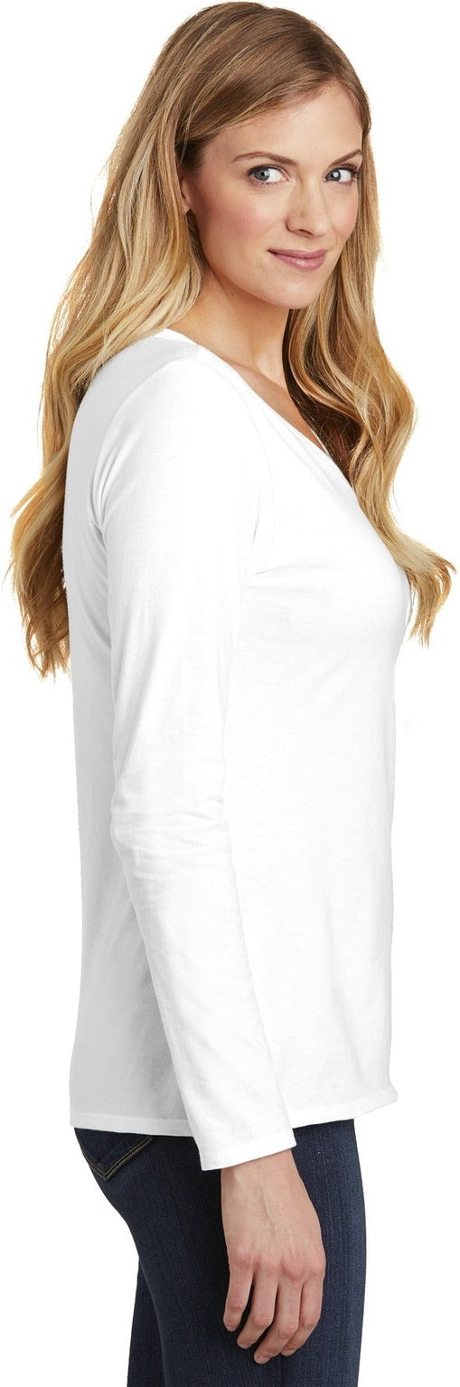 White District Women's Very Important Tee Long Sleeve V-Neck. DT6201