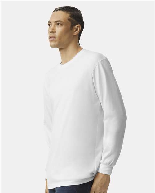 White Fine Jersey Long Sleeve Tee - 2007