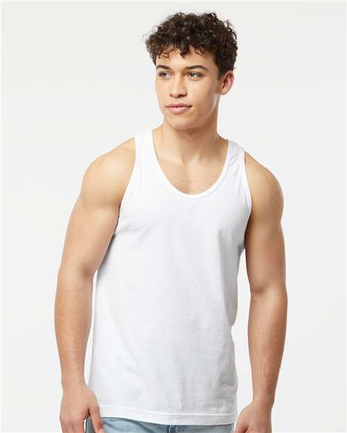 White Fine Jersey Tank Top - S105