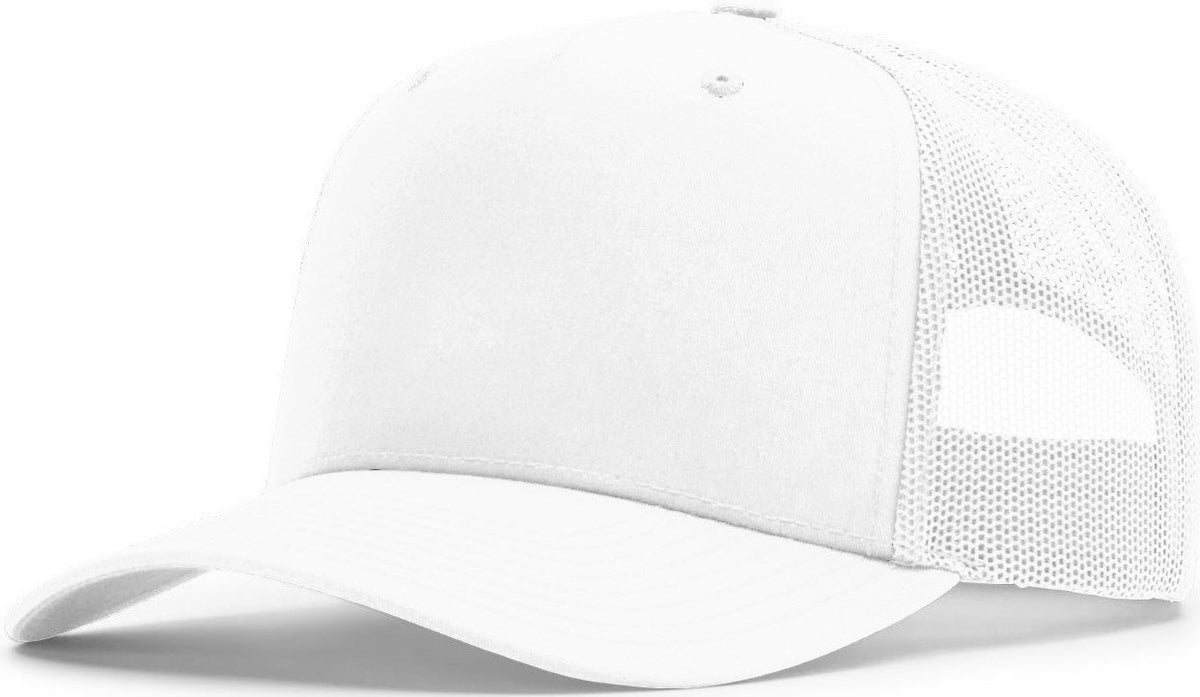White Five Panel Champ Trucker