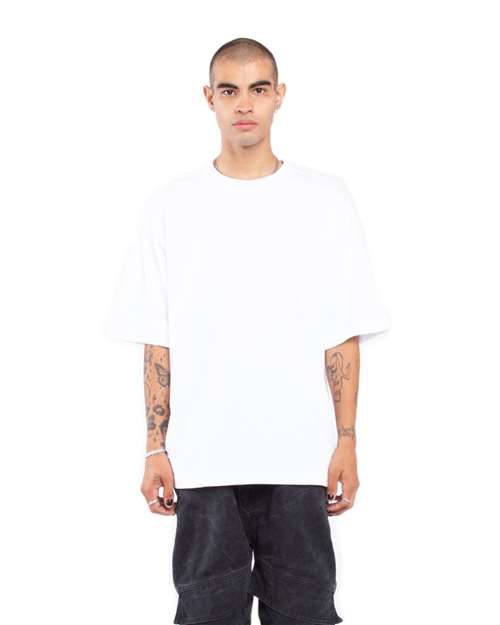 White Garment-Dyed Designer T-Shirt - SHGDN