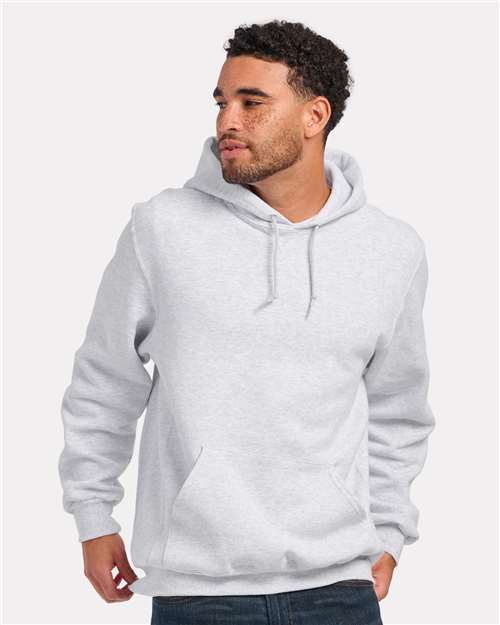 White Heather Fleece Hooded Pullover - BM5302