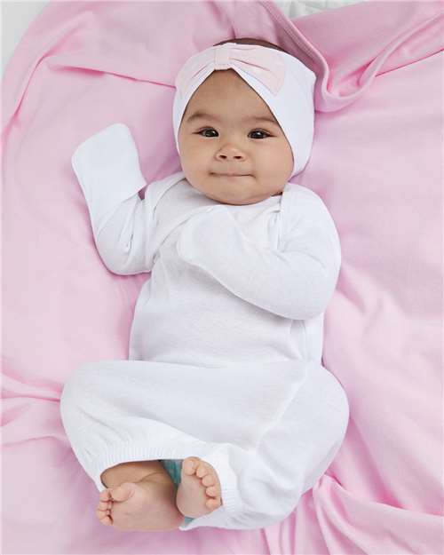 White Infant Baby Rib Layette - 4406