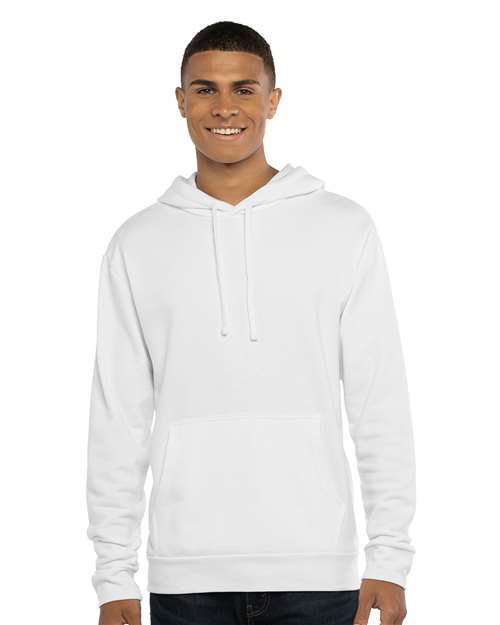 Front View of White Laguna Sueded Hoodie - 9304