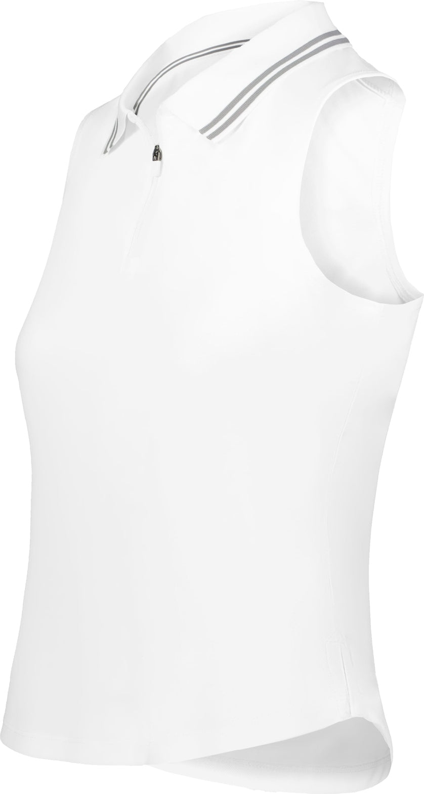 WHITE LDS COURT SLVLS POLO