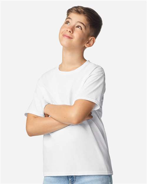 White Light Cotton Youth T-Shirt - 3000B