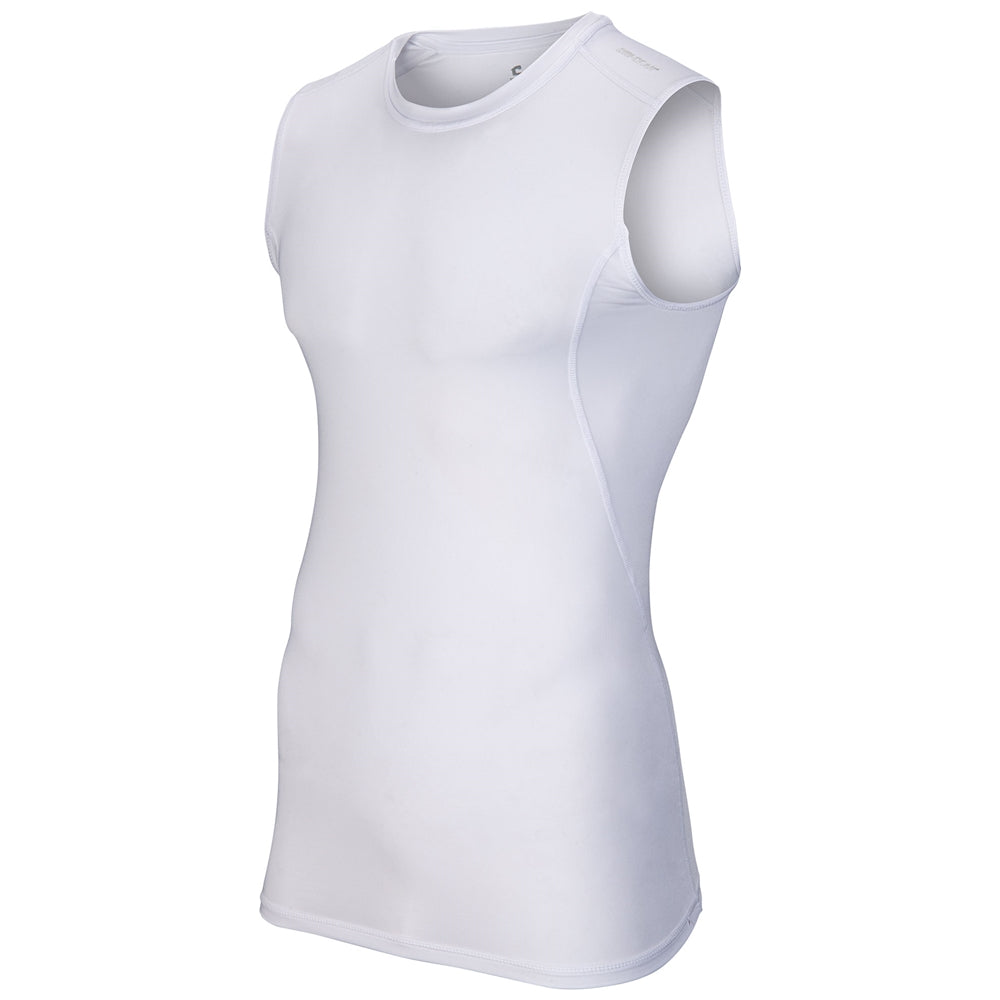 WHITE Lightning Compression 2.0 Sleeveless Shirt