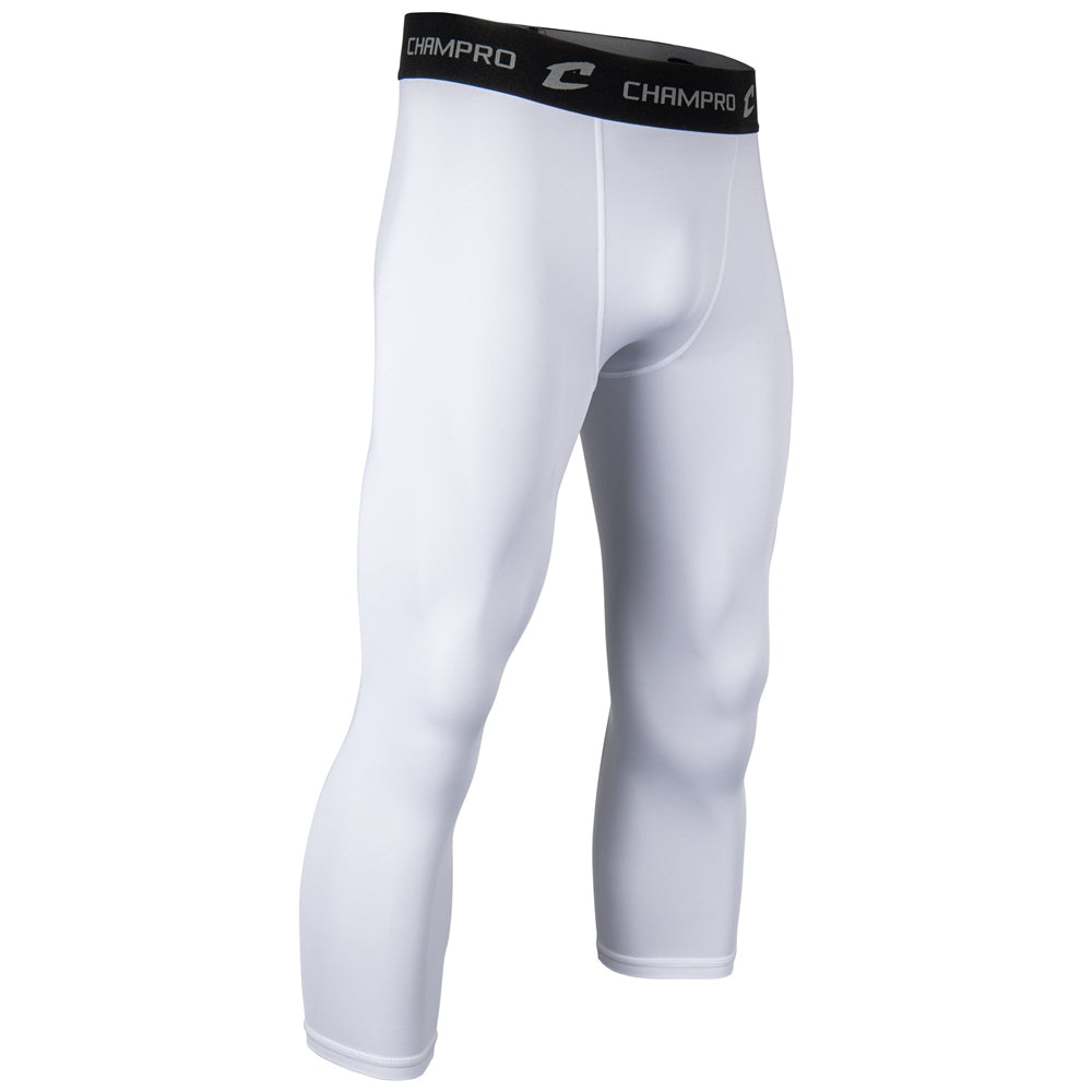 WHITE Lightning Compression 2.0 Three-Quarter Length Tight