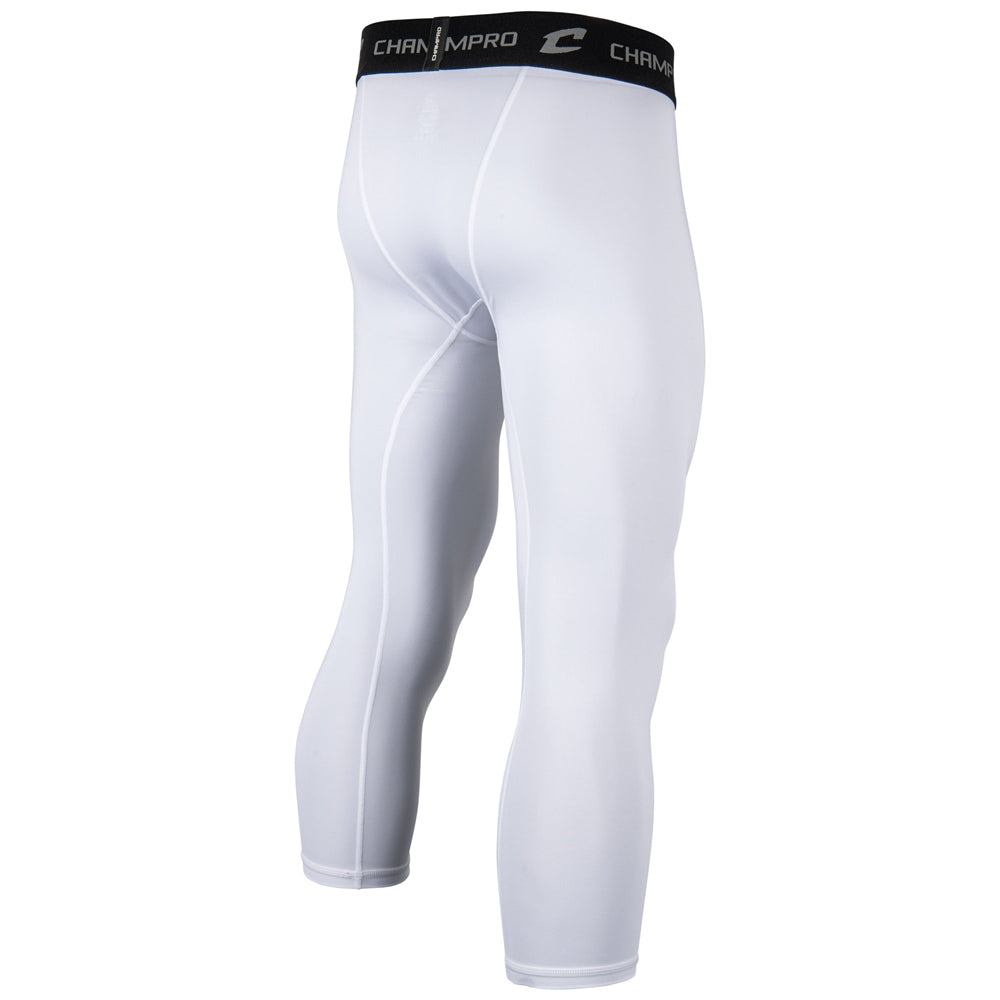 WHITE Lightning Compression 2.0 Three-Quarter Length Tight