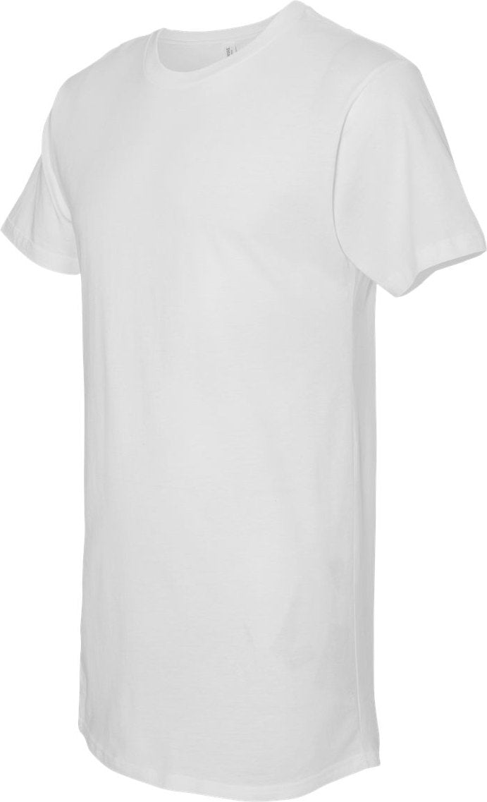 White Long Body Urban Tee - 3006