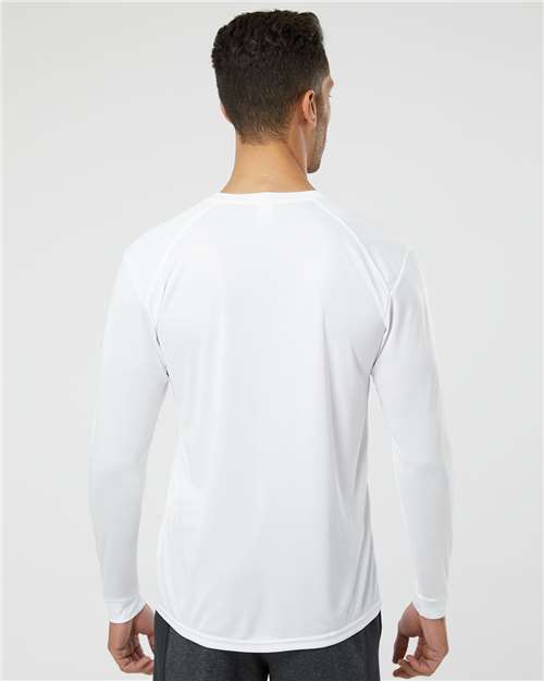 White Long Islander Performance Long Sleeve T-Shirt - 210