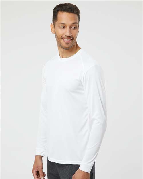 White Long Islander Performance Long Sleeve T-Shirt - 210