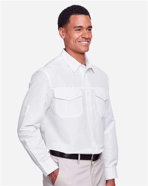 White Men&#39;s Key West Performance Staff Shirt - M580L