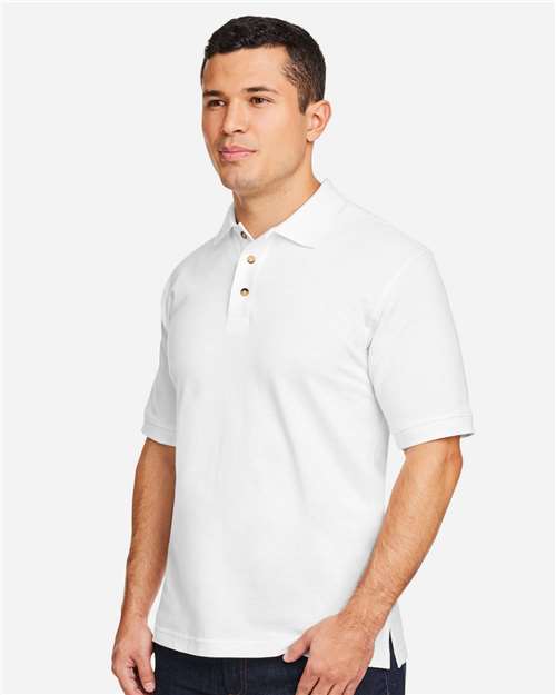 White Men&#39;s Pique Polo - M200