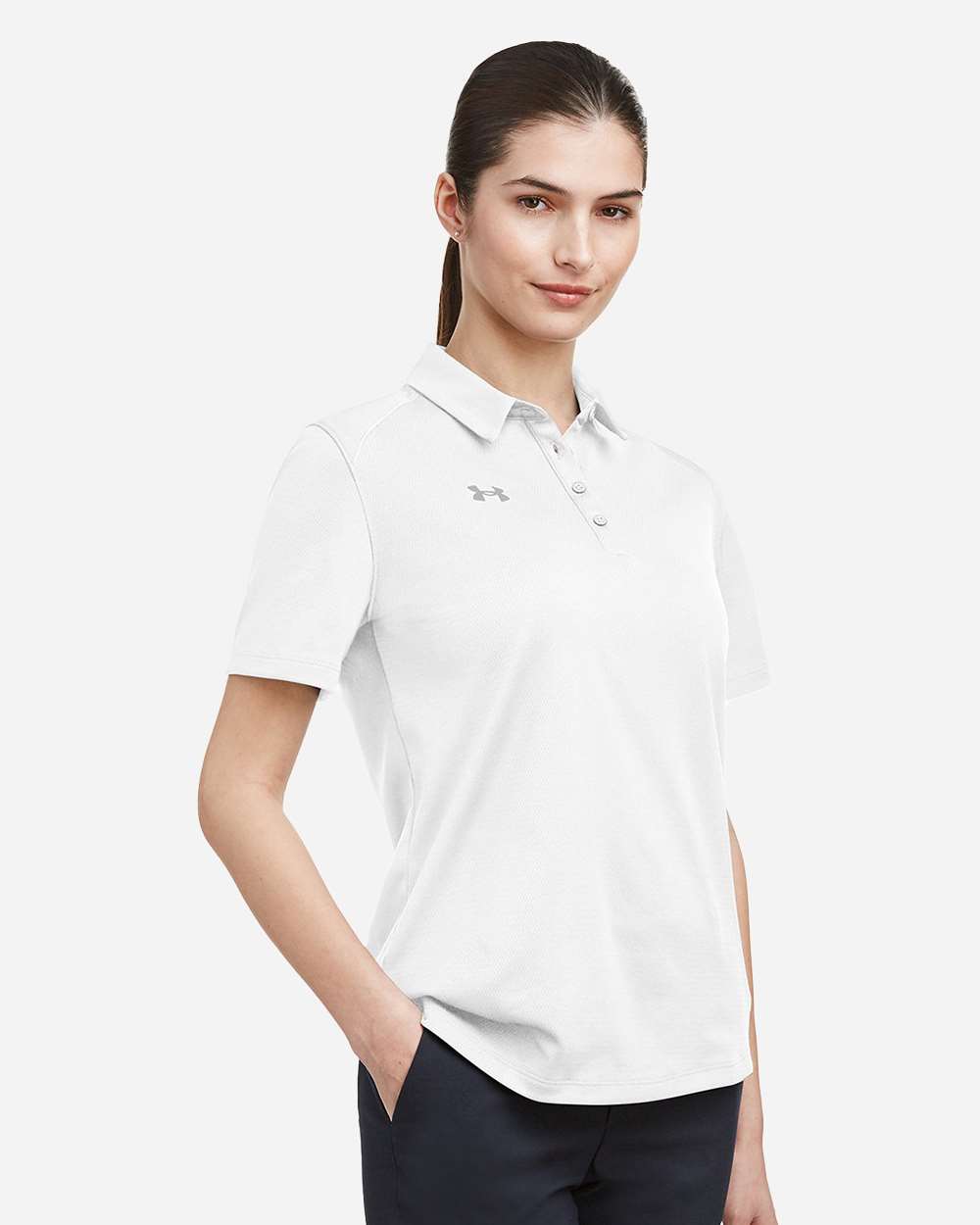 White/ Mod Grey Women's Tech™ Polo - 1370431