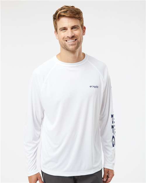 White/ Nightshade PFG Terminal Tackle™ Long Sleeve T-Shirt - 138826